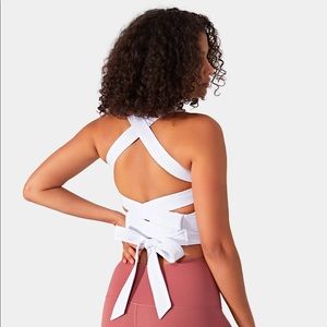 Halara Lace-Up Crossover Cropped Tank Top